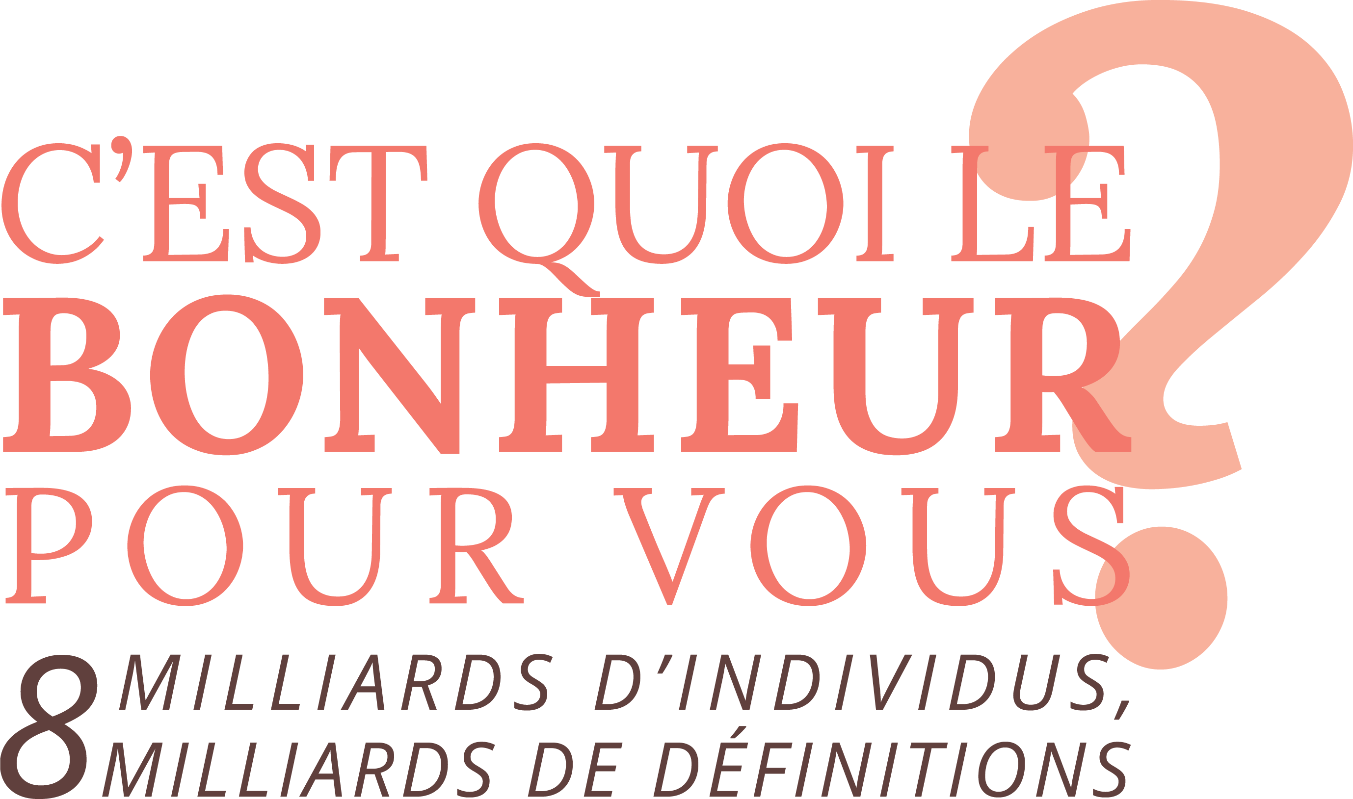 Logo C'est quoi le bonheur pour vous ?