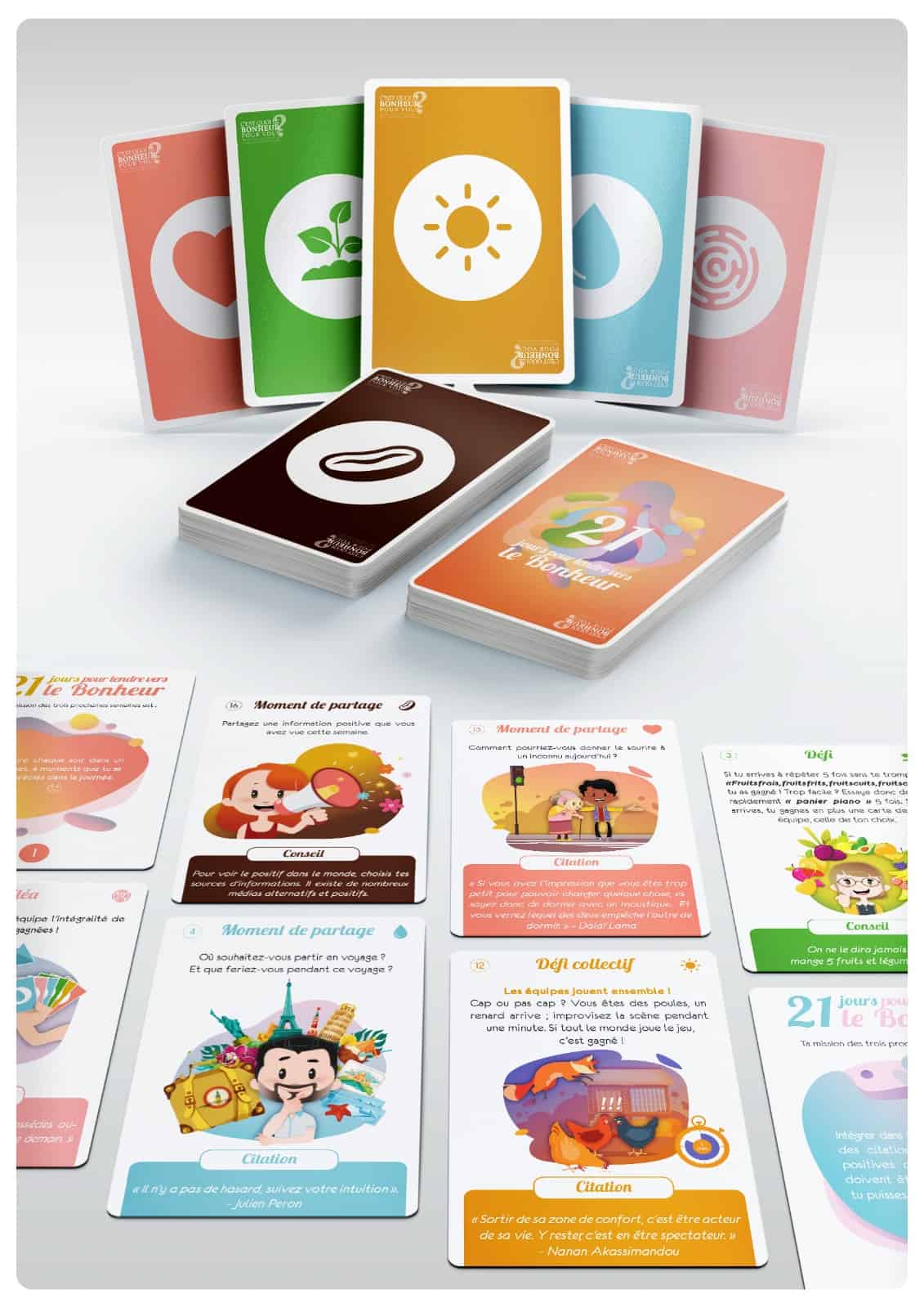 Jeu de cartes C'est quoi le bonheur pour vous ?