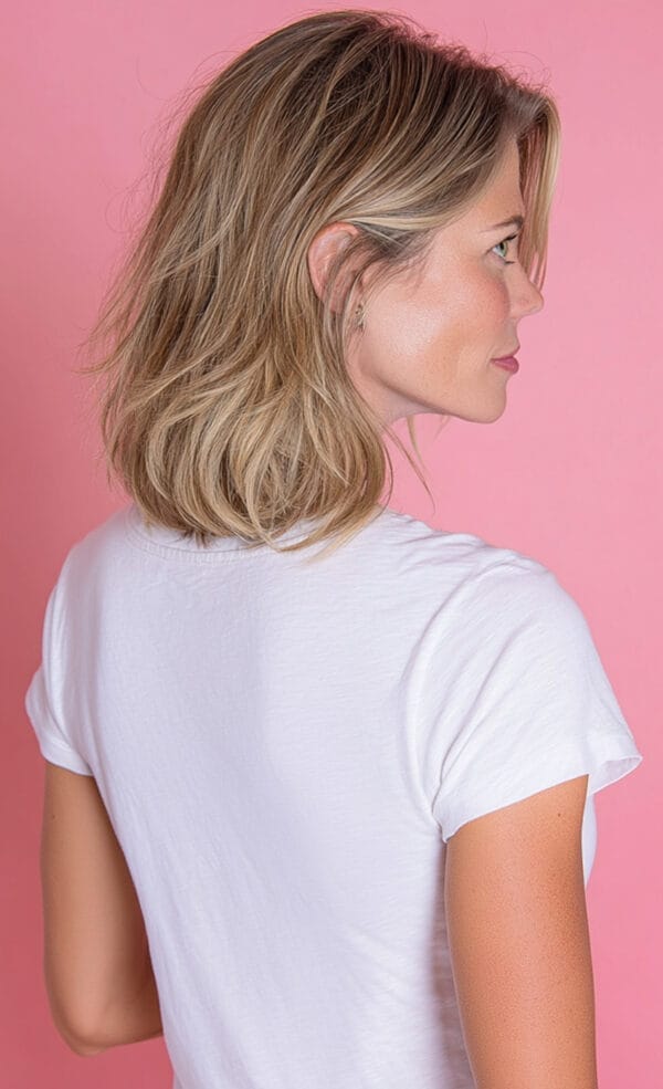 T-shirt Col Rond Femme - C'est quoi le bonheur pour vous ? – Image 4